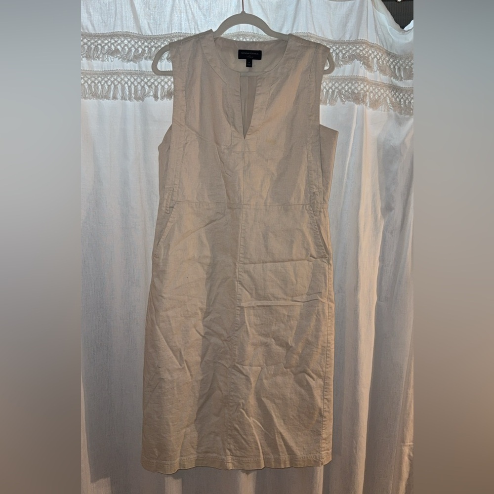 Banana Republic Cream Midi Dress